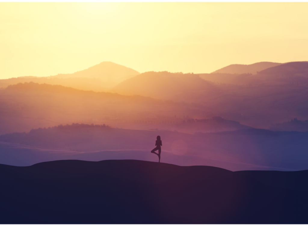 yoga sunset
